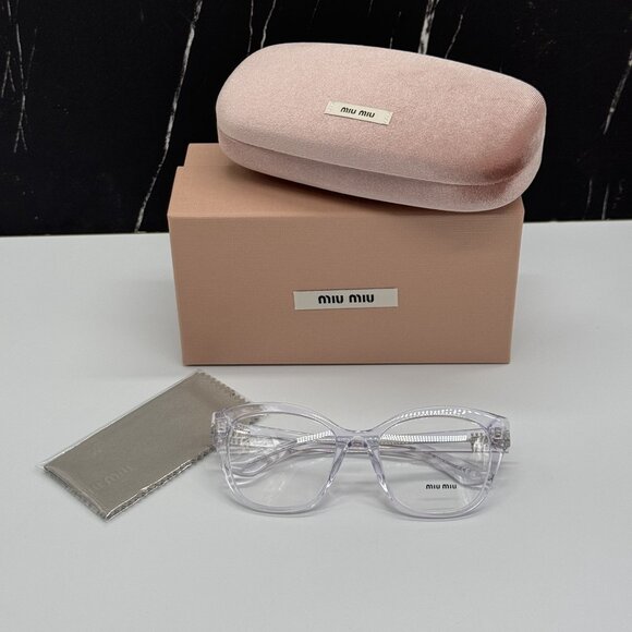 NEW MIU MIU MU05XV 15Z1O1 CAT EYE WOMEN EYEGLASSES VMU 05X 15Z1O1, MU 05XV - Picture 10 of 10